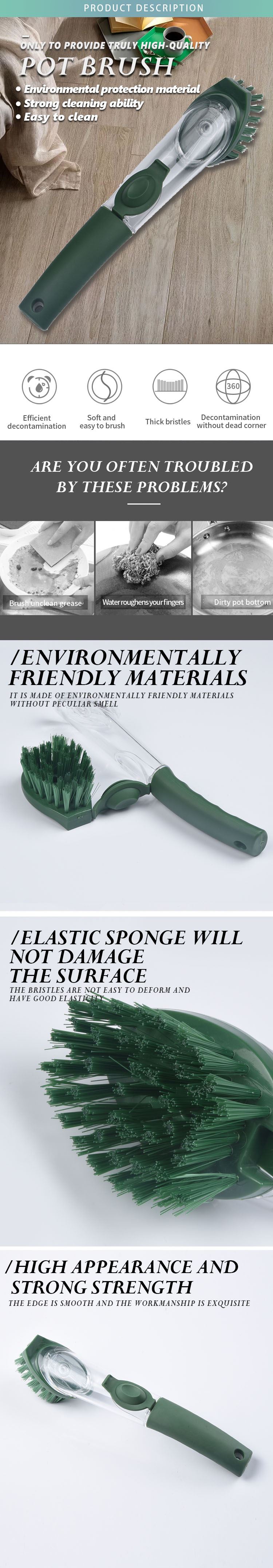 Add liquid pot brush